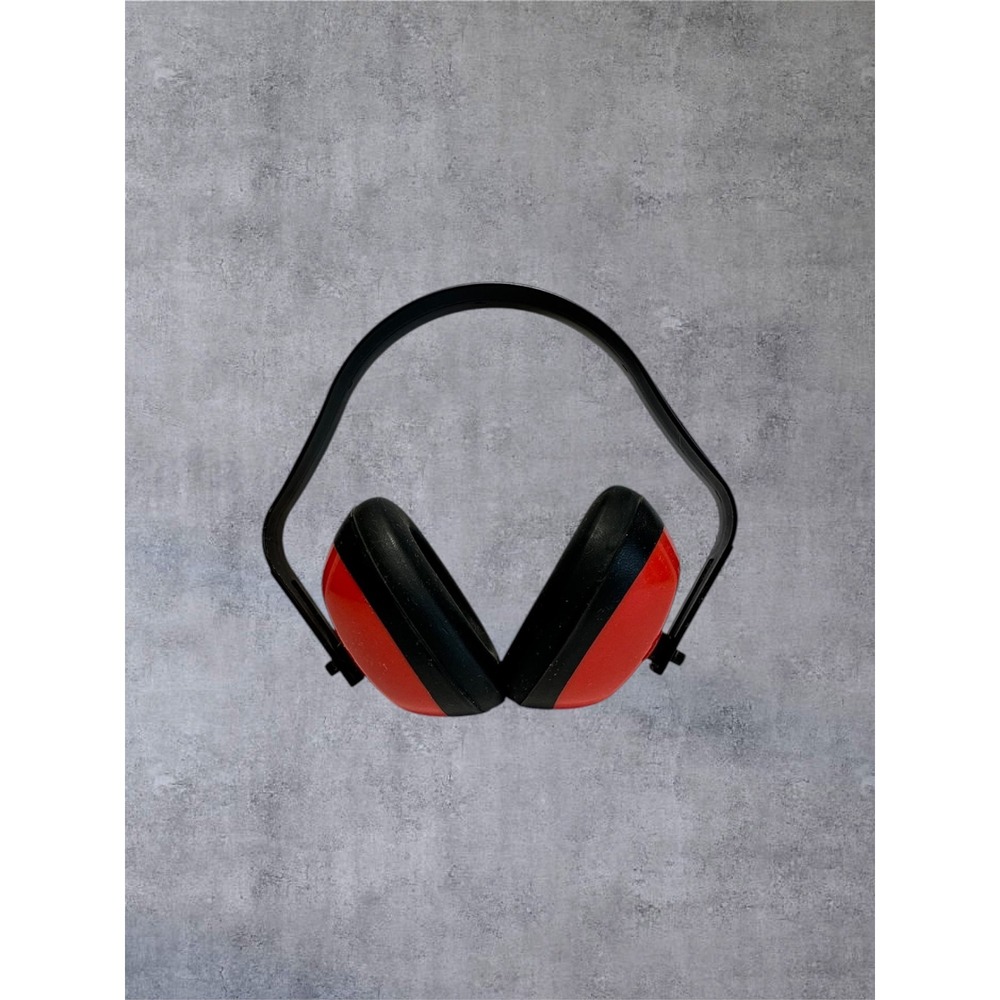 JT JE201 Safety Earmuffs Unisex One Size Red Hearing Protection
